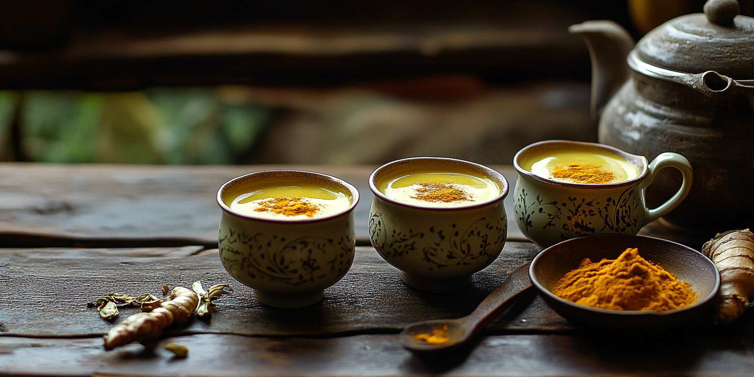 Goldene Milch im Glas: Kurkuma-Getränk für innere Balance Image
